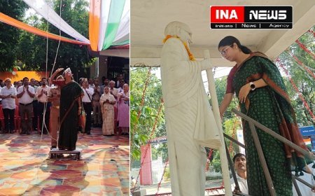 हरदोई में 79वें स्वतंत्रता दिवस का भव्य आयोजन, मुख्य विकास अधिकारी ने किया ध्वजारोहण। 