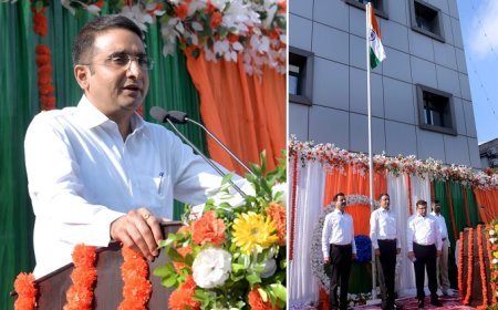 79वें स्वतंत्रता दिवस पर निदेशक सूचना विशाल सिंह ने किया ध्वजारोहण,  कहा कि युवा पीढ़ी को परतंत्रता और स्वतंत्रता के अंतर को समझना चाहिए।