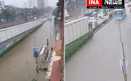 मुंबई में भारी बारिश से मचा हाहाकार- चेंबूर में 117 मिमी बारिश, अंधेरी सबवे बंद, रेल सेवाएं प्रभावित।