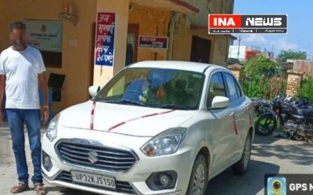 Hardoi : सांडी पुलिस ने अवैध हूटर लगे वाहन को सीज किया