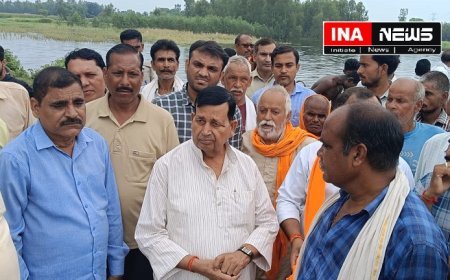 बाढ़ प्रभावित गांवों का विधायक रामपाल वर्मा ने किया दौरा, प्रभावितों को हर संभव मदद का आश्वासन