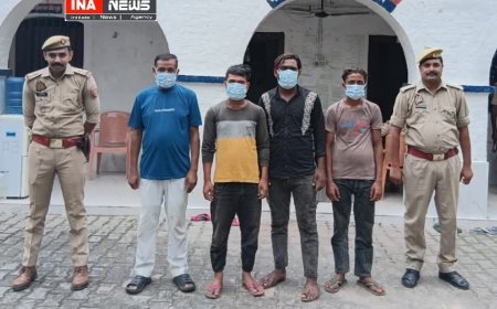 Hardoi : पाली पुलिस ने पशु तस्करी के मामले में चार अभियुक्त गिरफ्तार, दो वाहन जब्त