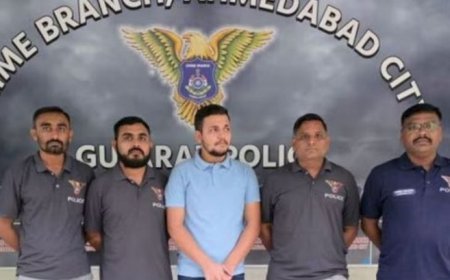 अहमदाबाद में सीरियाई नागरिक अली मेघात अल-अजहर गिरफ्तार, शरीर पर मिले गोलियों के निशान, तीन साथी फरार, पुलिस ने होटल और मस्जिदों की जांच शुरू की। 