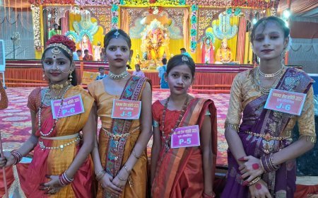 Hardoi : गजानन सेवा समिति के 14वें वार्षिकोत्सव के दूसरे दिन में नृत्य प्रतियोगिता में बच्चों ने समां बांधा, भक्ति भरे माहौल में बही रसधार