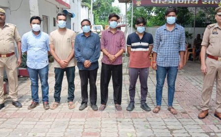 Hardoi : शहर के सिनेमा चौराहे पर थूकने को लेकर मारपीट, छह लोग गिरफ्तार