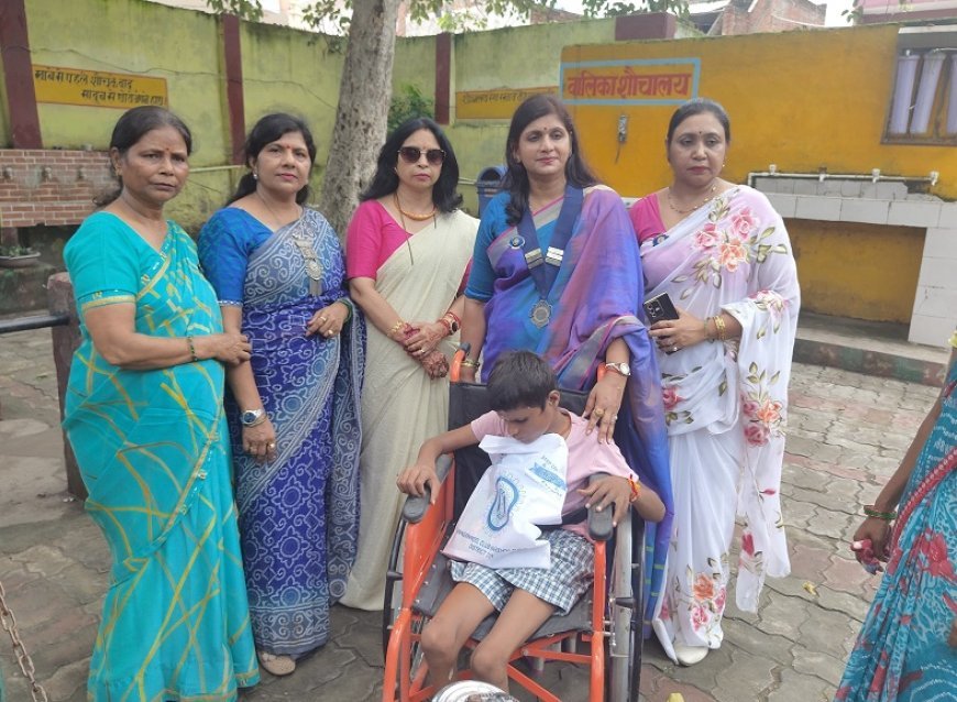 इनर व्हील क्लब हरदोई DOD ने विकलांग बच्चों के साथ मनाया रक्षाबंधन।