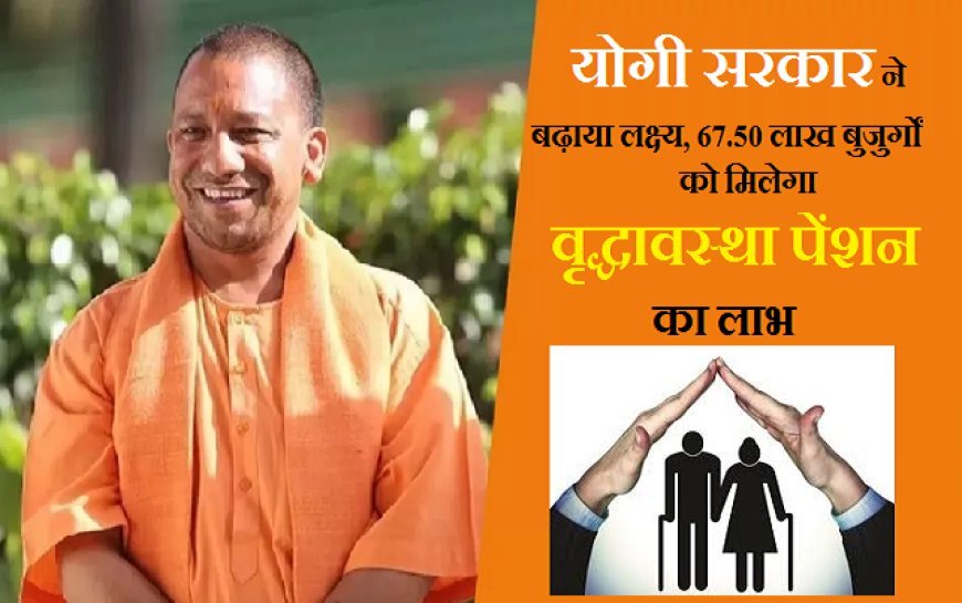योगी सरकार ने बढ़ाया लक्ष्य, 67.50 लाख बुजुर्गों को मिलेगा वृद्धावस्था पेंशन का लाभ। 