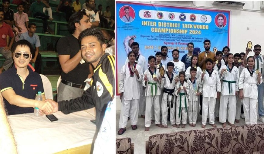 सम्भल के ताइक्वांडो कोच मोहम्मद ताजवर: ताइक्वांडो के माध्यम से बच्चों को आत्मनिर्भर बना रहे ताजवर।