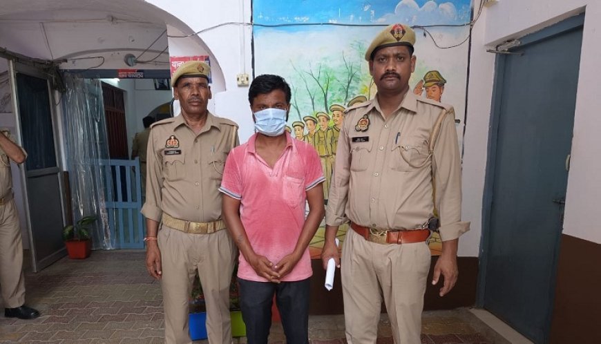 देवबंद पुलिस ने अभियान के तहत वारण्टी अभियुक्त को किया गिरफ्तार।