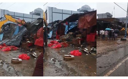 Sambhal : सम्भल में फिर चला बुलडोजर, हाईवे पर अवैध फल मंडी समेत 50 से अधिक अतिक्रमण हटाए गए