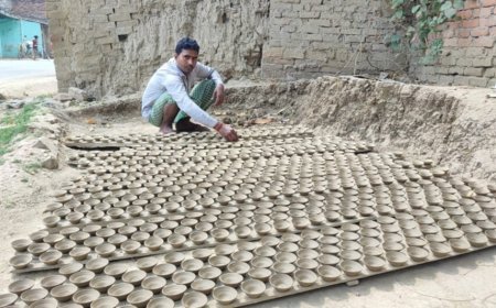 Hardoi : हरदोई में कुम्हारों के लिए निःशुल्क विद्युत चालित चाक मशीन योजना