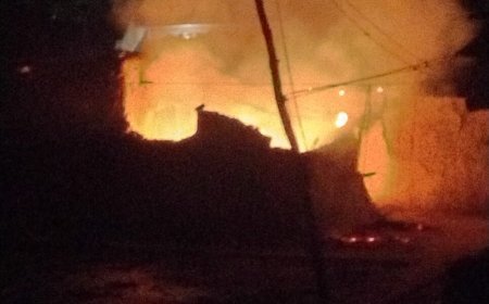 Hardoi : श्रीमऊ में गैस सिलेंडर से लगी आग, झोपड़ी और गृहस्थी जलकर राख, 35 से 40 हजार का नुकसान