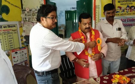 Hardoi : व्यासपुरवा प्राथमिक विद्यालय में बाल वाटिका का शुभारंभ, विधायक प्रभाष कुमार और ब्लॉक प्रमुख धर्मवीर सिंह पन्ने ने किया उद्घाटन