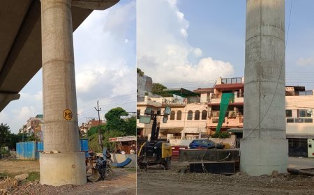 कानपुर मेट्रो : कॉरिडोर-2 के एलिवेटेड सेक्शन में 150वां पाइल कैप बनकर तैयार 