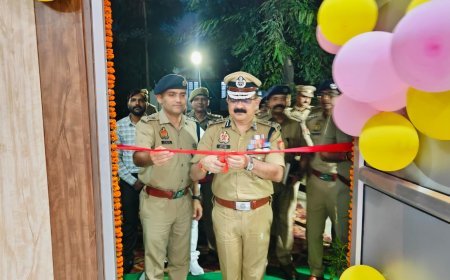 Hardoi : पुलिस कार्यालय में अपर पुलिस महानिदेशक ने नवनिर्मित कैंटीन का किया उद्घाटन