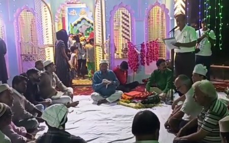 Sambhal : चंदौसी में गणेश चौथ महोत्सव के दौरान कौमी एकता का संदेश