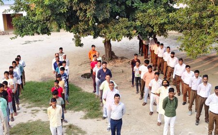 Hardoi : संडीला में राष्ट्रीय स्वयंसेवक संघ के शताब्दी वर्ष के उपलक्ष्य में एकत्रीकरण कार्यक्रम संपन्न