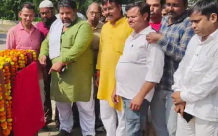 Sitapur : पालिका अध्यक्ष ने 13.39 लाख की सड़क का किया उद्घाटन