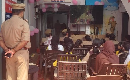 Deoband : मिशन शक्ति फेज-5 के तहत देवबंद थाने में कार्यक्रम, योगी का प्रसारण देखा