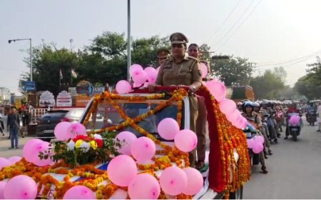 Sambhal : महिला पुलिस ने दिखाई शक्ति, बाइक रैली से दिया नारी सुरक्षा का संदेश