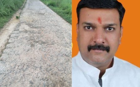 Sitapur : दस साल से जर्जर सड़क बनी परेशानी का सबब, विधायक ने दिया 90 दिन का भरोसा