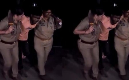 Ghaziabad: महिला पुलिस टीम ने वाहन चोर के साथ मुठभेड़ में गोली चलाई, घायल आरोपी को कंधे पर उठाकर ले गईं थाने।