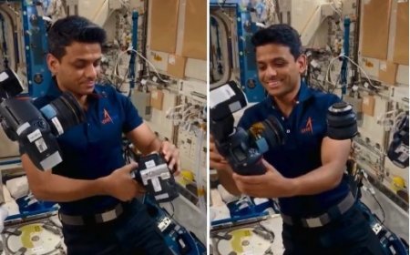 Indian Astronaut: शुभांशु शुक्ला ने ISS से शेयर किया मजेदार वीडियो: स्पेस में तैरना वास्तव में हमेशा गिरना ही है।