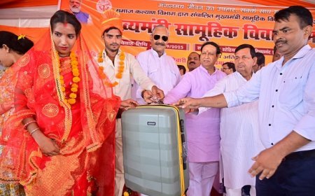 Hardoi: मुख्यमंत्री सामूहिक विवाह योजना - सण्डीला और बिलग्राम में 137 जोड़ों का विवाह सम्पन्न।