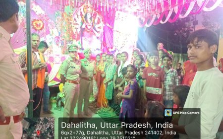 Hardoi : अरवल में मां दुर्गा जागरण में पुलिस ने संभाली सुरक्षा, भक्तों को दिया सुरक्षित माहौल