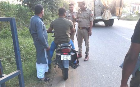 Deoband : थाना क्षेत्र में नो हेलमेट-नो फ्यूल चेकिंग, बीट चौपाल और मिशन शक्ति जागरूकता अभियान