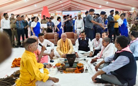 Lucknow : 19वीं राष्ट्रीय जम्बूरी के लिए लखनऊ में बनेगी विश्वस्तरीय टेंट सिटी, संपन्न हुआ भूमिपूजन