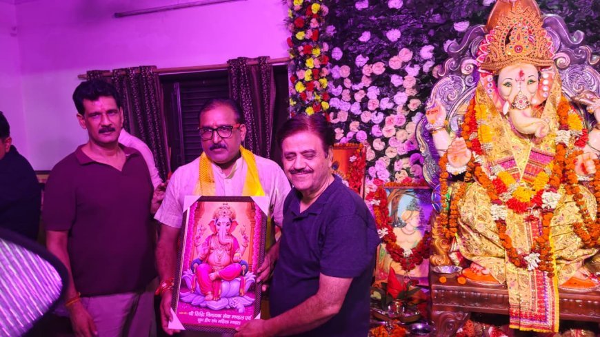 Deoband : लाजपत कॉलोनी  में गणेश महोत्सव का आयोजन, भाजपा के मंडल अध्यक्ष ने किए गणपति के दर्शन