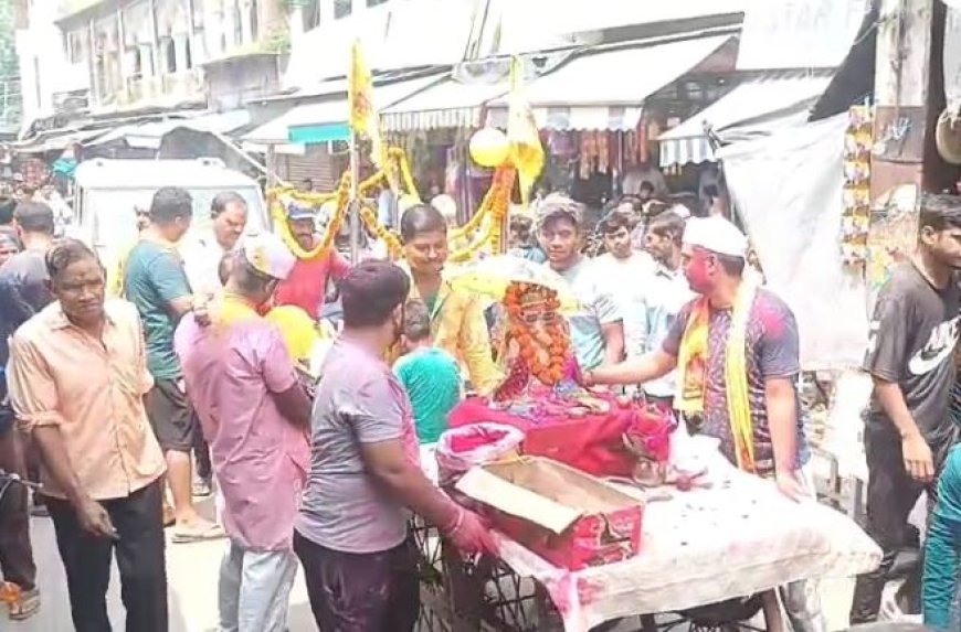Sambhal : गणेश प्रतिमाओं के विसर्जन को लेकर भक्तों में उत्साह, डीजे की धुन पर झूमे श्रद्धालु