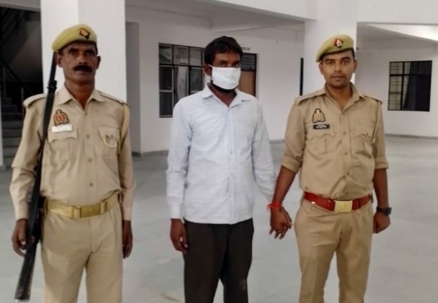Hardoi : 5 लीटर अवैध शराब के साथ अभियुक्त को पुलिस ने पकड़ा