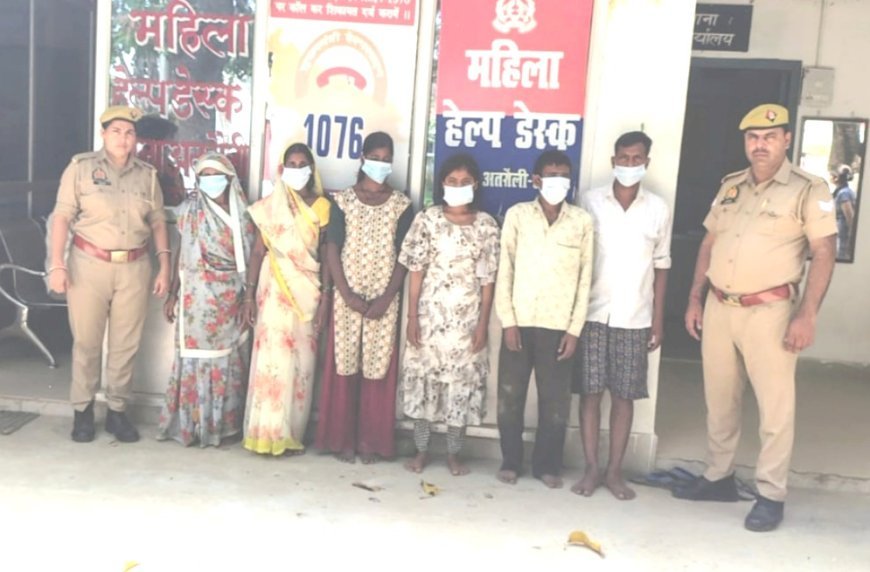 Hardoi : राजस्व और पुलिस टीम के साथ अभद्रता के मामले में छह लोग गिरफ्तार