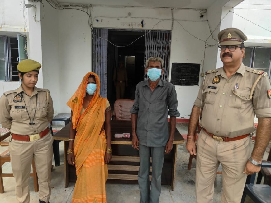 Hardoi : चोरी के मामले में दो गिरफ्तार, चोरी हुई माला बरामद