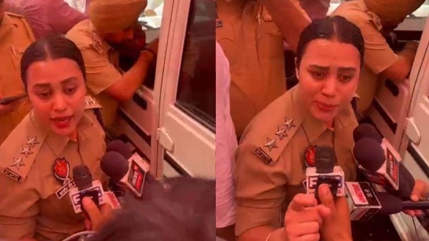 Punjab: नाभा में किसानों के धरने पर DSP मंदीप कौर से मारपीट, बाल खींचे-वर्दी फाड़ी, पुलिस ने 20 पर केस दर्ज। 