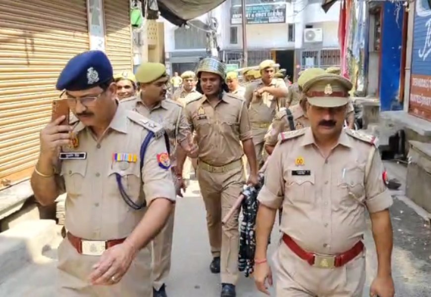 Sambhal : सम्भल में फ्लैगमार्च, जुमे की नमाज को लेकर दूसरे जिले भी अलर्ट पर