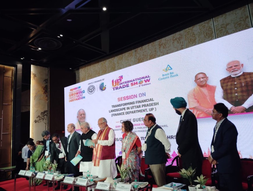 Greater Noida : यूपीआईटीएस 2025 - 2017 से पहले जो यूपी पिछड़ा था, आज आर्थिक तरक्की की मिसाल हैः सुरेश खन्ना