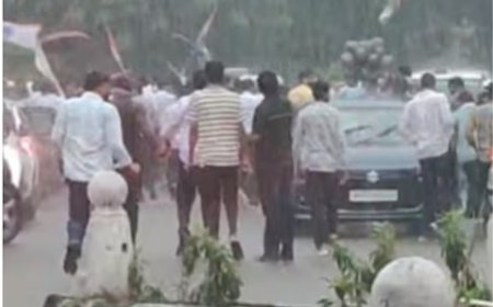 राजस्थान विश्वविद्यालय में RSS शस्त्र पूजा कार्यक्रम पर NSUI का विरोध, तोड़फोड़ और पुलिस लाठीचार्ज से तनाव