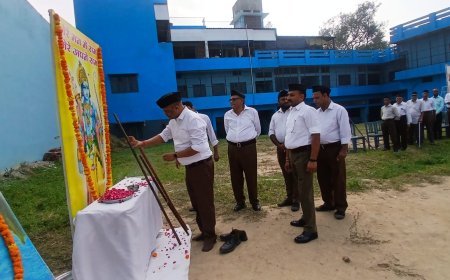 Sambhal : सम्भल में राष्ट्रीय स्वयंसेवक संघ ने मनाया शताब्दी वर्ष, समाज में पंच परिवर्तन का आह्वान