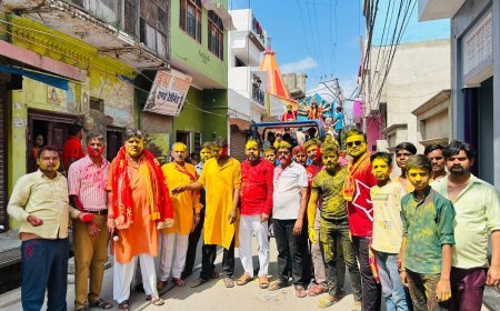 Hardoi : शाहाबाद हरदोई में शारदीय नवरात्र समापन पर मां दुर्गा का भव्य विसर्जन