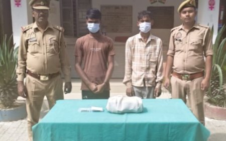 Hardoi : ई-रिक्शा चार्जर और नगदी लूटने वाले दो शातिर बदमाश गिरफ्तार