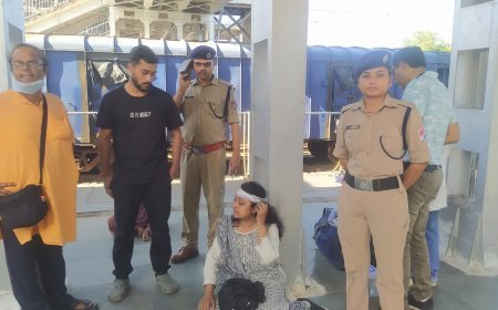 Kanpur : कानपुर सेंट्रल स्टेशन पर आरपीएफ के एएसआई ने महिला की जान बचाई