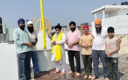 Deoband : देवबंद में गुरु रामदास जी के प्रकाशोत्सव पर निशान साहिब की सेवा