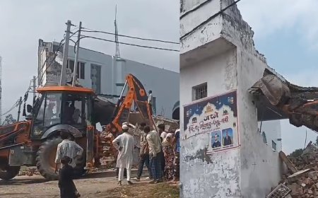 Sambhal: राया बुजुर्ग में गोसुलवरा मस्जिद का अवैध निर्माण हटाया गया, प्रशासनिक आदेश पर पूरी हुई कार्यवाही।