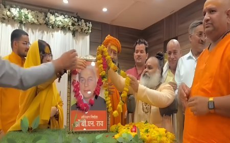 ग्वालियर में बीएन राव की 35 फुट ऊंची मूर्ति लगेगी, अनिल मिश्रा ने किया भूमि पूजन