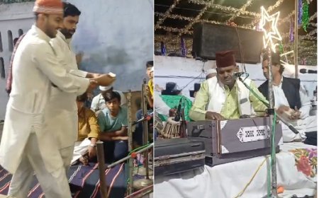 Sambhal : दरगाह मियां मीरन शाह मे सजाई गई गौस पाक के कुल की महफिल