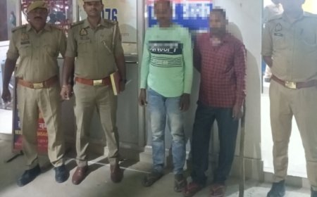 Hardoi : दो लोगों को पटाखों के साथ पकड़ा गया