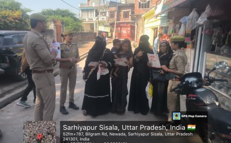 Hardoi : मिशन शक्ति फेज 5.0 में महिलाओं की सुरक्षा के लिए जागरूकता अभियान